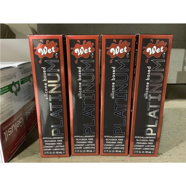 Wet Platinum Hypoallergenic Personal Lube 4X 93ml