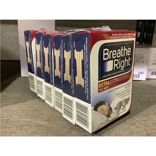 Breathe Right Extra Nasal Strips 6 X 26