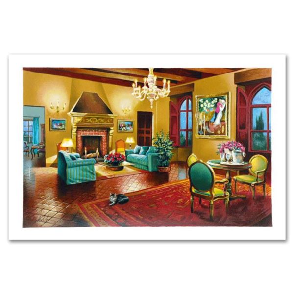 Anatoly Metlan, "Homage to Chagall" Limited Edition Lithograph, Numbered and Hand Signed with Certif