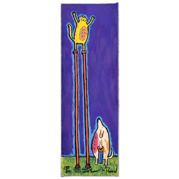 "What Goes Up Must Come Down" Limited Edition Hand Pulled Original Lithograph By Matt Rinard, Number