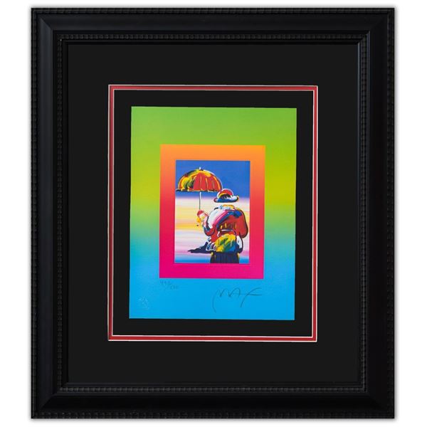 Peter Max- Original Lithograph "UMBRELA MAN ON BLENDS"