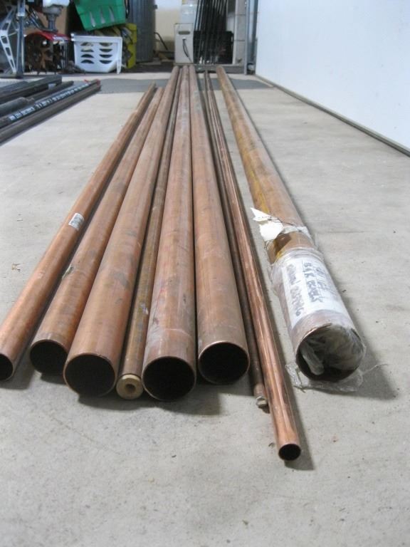 Misc Lengths & Sizes of Copper Pipe