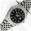 Image 2 : Rolex Mens Stainless Steel Datejust With Factory Black Index Dial With Rolex Box