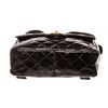 Image 4 : Chanel Black Patenet Leather Flap Backpack