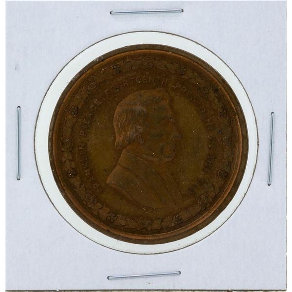 Circa 1880 Franklin Pierce George H Lovett Medal Red Brown