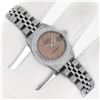 Image 3 : Rolex Ladies Salmon Roman Diamond Datejust Wristwatch