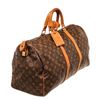 Image 3 : Louis Vuitton Brown Monogram Canvas Keepall 50cm Travel Bag