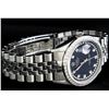 Image 4 : Rolex Mens Stainless Steel Black String Diamond 36MM Oyster Perpetual Datejust