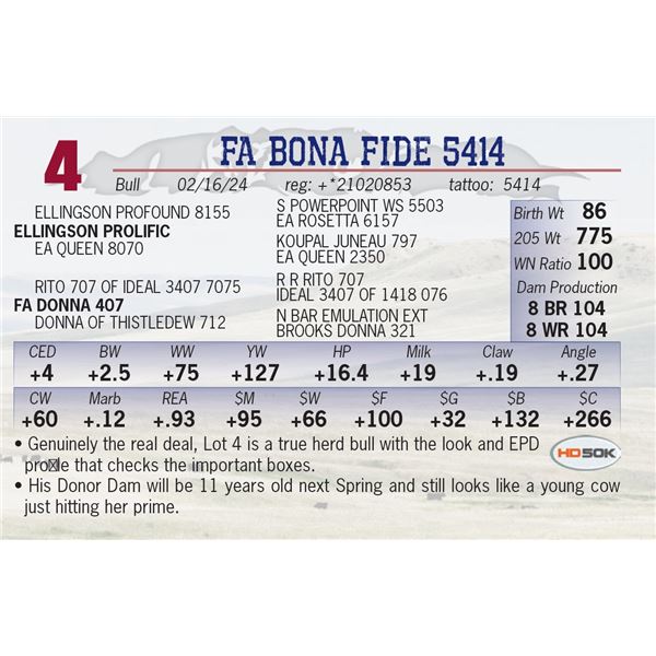 FA Bona Fide 5414