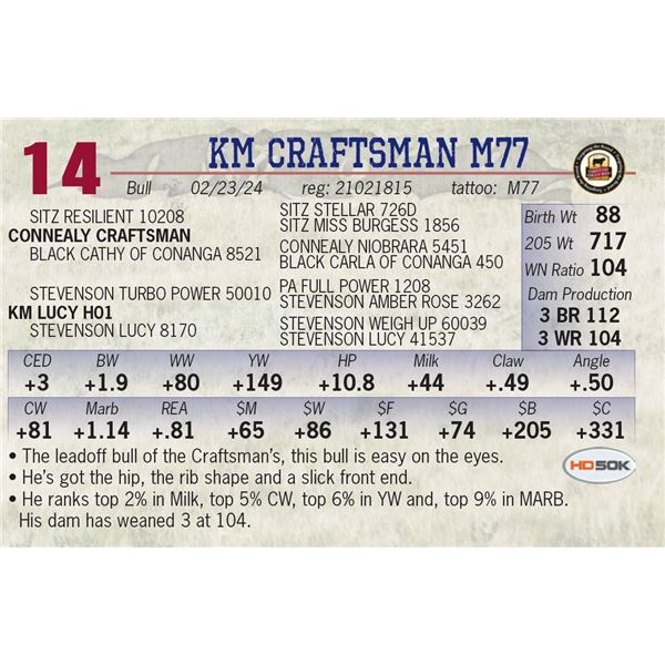 KM Craftsman M77