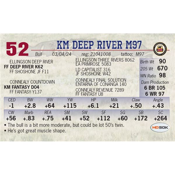 KM Deep River M97