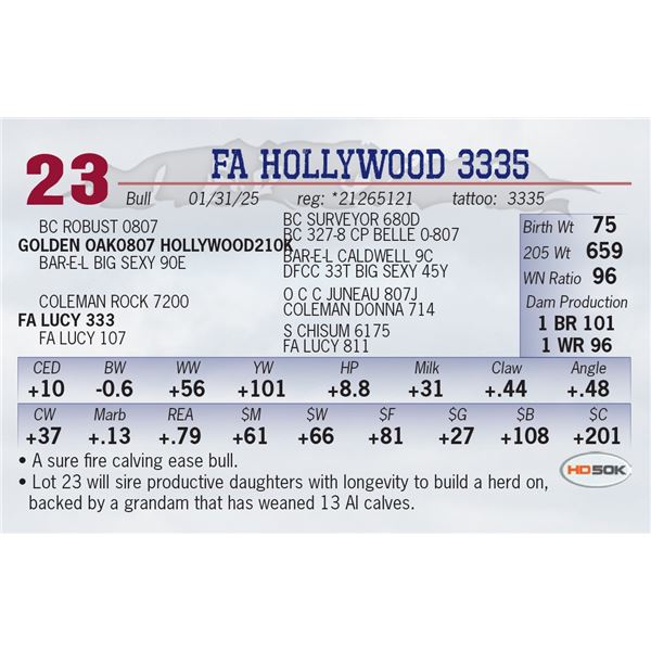 FA HOLLYWOOD 3335
