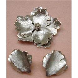 QUALITY CORO 3 PC. SET BROOCH & EARRINGS #2242270
