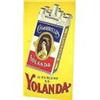 Image 1 : old vintage 1920 YOLANDA CIGARILLOS store sign #2242536