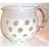 Image 1 : Fenton White Opalescent Coin Dot Milk Jug #2242649