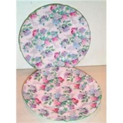 Two Shelley Summer Glory Chintz Plates #2242679