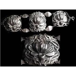 GOTHIC NOUVEAU big FLOWER BRACELET #2242810