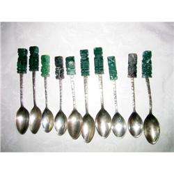 8 Sterling silver demi-tasse with Jade #2243054