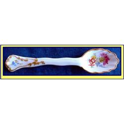 MEISSEN MINIATURE LADLE HP FLOWERS 19C MINT 1 #2243076