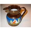Image 1 : Porcelain copper overlay mini pitcher majolica!#2254445