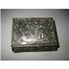 Image 1 : Figural Silvertone Jewlery Box with red #2254458