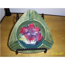 Gorgeous Moorcroft Ashtray  Hibiscus Pattern #2254548