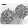 Image 1 : Vintage Rhinestone Trembler Clip Back Earrings #2254574