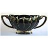 Image 1 : Planter Black and Gold Large 1940s Pottery #2254661