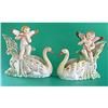 Image 1 : Occupied Japan UCAGO Bisque Cherub Planters #2254676