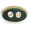 Image 1 : Vanity Tray Set Powder Boxes Roses #2254685