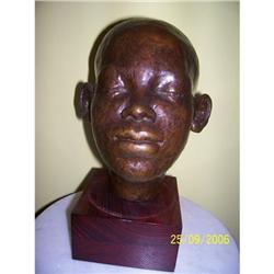 Life-size bronze bust African American #2254767