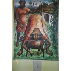 Haitian Painting, Rene Exume, '75 #2254779