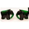 Green Glass Elephnats Open Salts #2254885