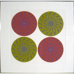 Trova Ernest Four Circles-Red and Green, 1972#2254968