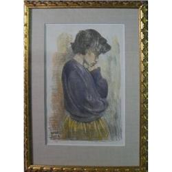 Raphael Soyer Framed L/E Lithograph #2255004