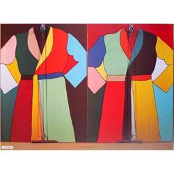 Jim Dine Double Robe with Zipper #2255096