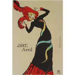 Toulouse Lautrec Jane Avril Lithograph #2255215