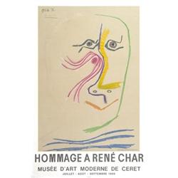 Pablo Picasso Hommage A Rene Char Lithograph #2255623