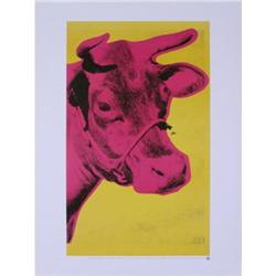 Andy Warhol Cow (red/yellow) with white border #2255725