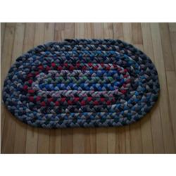 Vintage Wool Braided Rug #2255797
