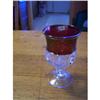 Image 1 : Ruby Flashed Kings Crown-Melrose,Wis.-Goblet #2255987