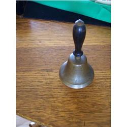 Antique Brass Bell w/Wooden Handle #2256044