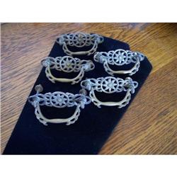 5 Vintage Brass? Drawer/Furniture Pulls #2256045