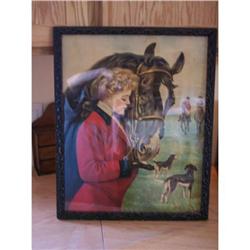 1800-1910 Print-Lady w/Horse,ETC. #2256059