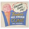 BORDEN'S ICE CREAM SIGN  * OLD VINTAGE SODA #2256286