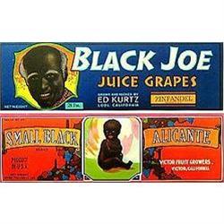 VINTAGE NEGRO CRATE LABELS * 18 OLD BLACK JOE #2256291