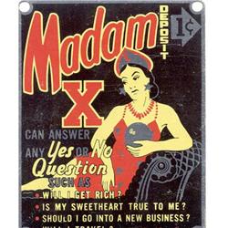 old vintage MADAM X GYPSY fortune teller sign #2256310