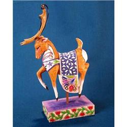 JIM SHORE REINDEER STATUE * ENESCO HEARTWOOD #2256325