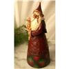 JIM SHORE SANTA CLAUS W CAT STATUE * ENESCO #2256328