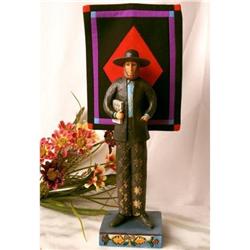 JIM SHORE AMISH MAN STATUE * ENESCO HEARTWOOD #2256331